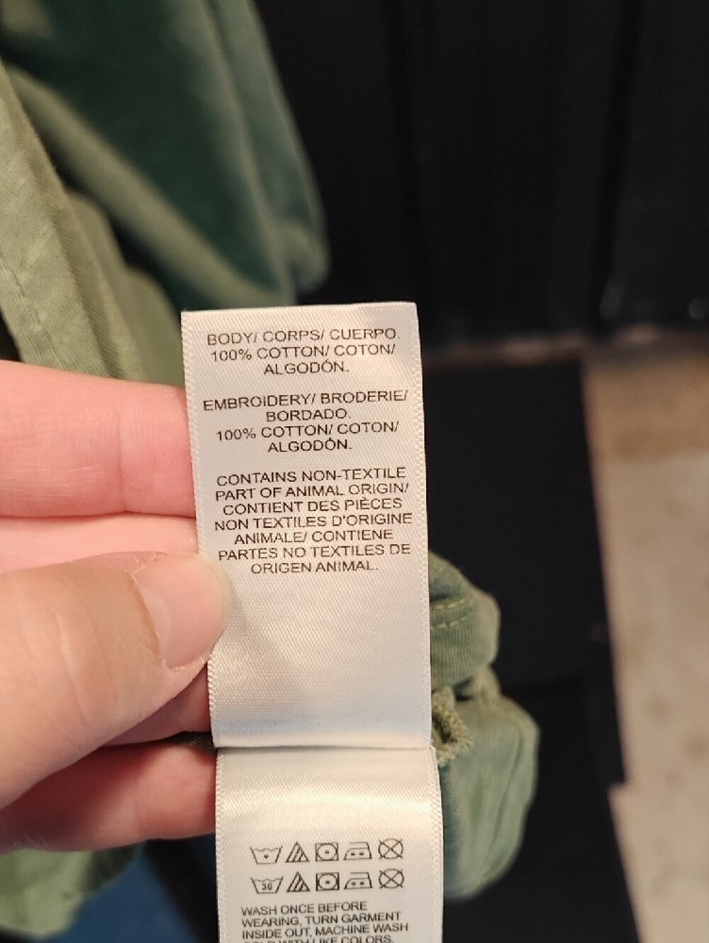 Lucky Brand Sage Green Button-Front V-Neck Blouse - Picture 4 of 6